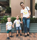 Trendy Mother's Day Father's Day Parent-Child Clothing Summer Mother-Daughter Short-Sleeved T-Shirts Girls Boys Family Clothing