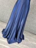 Straps Deep V Sexy Chic Formal  Party Dress A Swing Evening Dress（Processing time need 3-6 days）