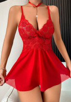 Women Red Dress Sexy Lingerie
