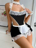 Women Black and White Sexy Lingerie
