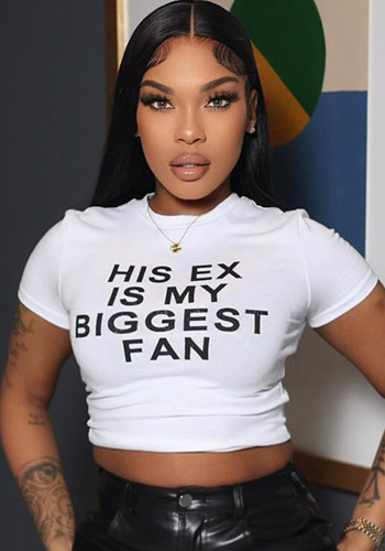 Women Short Sleeve Crop T-Shirt