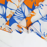Women Elegant Printed V-Neck Puff Sleeve Patchwork Maxi Dress