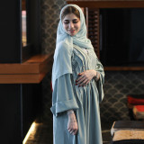 Women Sequin Beaded Casual Night Gown Without Hijab