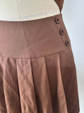 Women summer sleeveless vest And pleated Skirt two-piece set