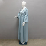 Women Sequin Beaded Casual Night Gown Without Hijab