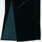 Women chain fringed velvet Dress with belt