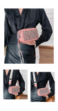 Popular Bags Fashion Rivets Trendy Women's Wide Shoulder Strap Crossbody Square Bag