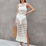 Women Beach Hollow Knitting Holidays Dress