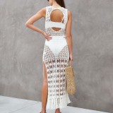 Women Beach Hollow Knitting Holidays Dress