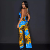 Women Sexy Print Jumpsuit