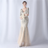 Plus Size 3xl 4xl Sequin Formal Party Evening Dress