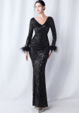 Plus Size 3xl 4xl Sequin Formal Party Evening Dress