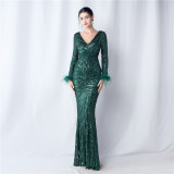 Plus Size 3xl 4xl Sequin Formal Party Evening Dress
