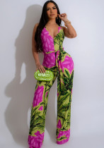 Women Sexy Print Jumpsuit Women Sexy Print Jumpsuit
