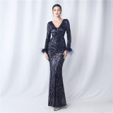 Plus Size 3xl 4xl Sequin Formal Party Evening Dress
