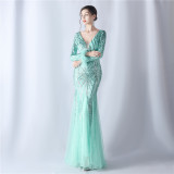 Plus Size 3xl 4xl Sequin Formal Party Evening Dress
