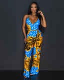 Women Sexy Print Jumpsuit