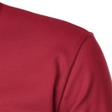 Men's Summer Solid Short Sleeve Polo T-shirt