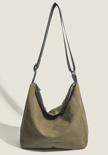 Lightweight Nylon Cloth Tote Bag Large Capacity Shoulder Crossbody Bag