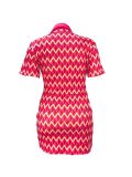 Plus Size Women Print Short Sleeve Dress