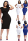 Women's Office Dress Sleeveless Square Neck Back Zipper Slit Dress
