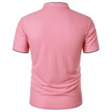 Men's Summer Solid Short Sleeve Polo T-shirt