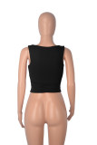 Women's Casual Solid Color Tight Fitting Double Layer Streetwear Basic Tank Top
