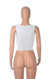 Women's Casual Solid Color Tight Fitting Double Layer Streetwear Basic Tank Top