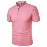 Men's Summer Solid Short Sleeve Polo T-shirt