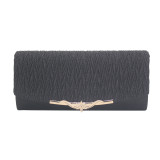 Clutch Shoulder Crossbody Women's Evening Bag Pleated Rectangular Evening Bag