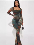 Women Sexy Mesh Jumpsuit