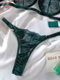 Women lace See-Through Sexy Lingerie two-piece set