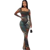 Women Sexy Mesh Jumpsuit