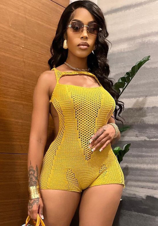 Women Casual Sleeveless knitting Jumpsuit