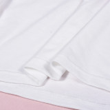 Women T-shirt Summer Round Neck Sexy Printed Short Sleeve Crop Top