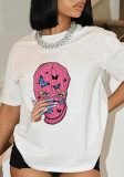 Women Letter Print Round Neck T-Shirt