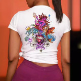 Women Short Sleeve Printed T-Shirt