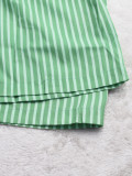 Plus Size Women Printed Top and Shorts Two-piece Set