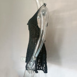Women Summer Hollow Sexy Lace Holidays Knitting Dress