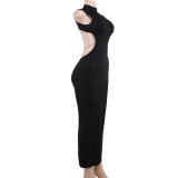 Women Sexy Backless Bow Dress