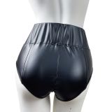 Women Stretch Pu-Leather Sexy Sports Shorts