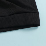 Women Sexy Turndown Collar Short Sleeve Top and Skirt Two-piece Set
