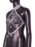 Women Sexy Halter Neck Backless Gem Camisole