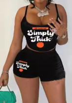 Women Printed Top and Shorts Two-piece Set