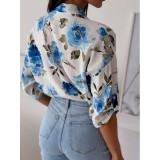 Women short sleeve printed shirt