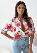 Women short sleeve printed shirt