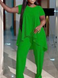 Plus Size Women Top and Pant Two-piece Set