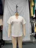 Fashion Casual Summer Slim Solid Color Short-Sleeved Tops T-Shirt