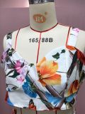 Women Sexy Chic Suspender Printed Top And Beach Skirt Two-Piece