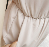 Summer Women loose single breasted jumpsuit